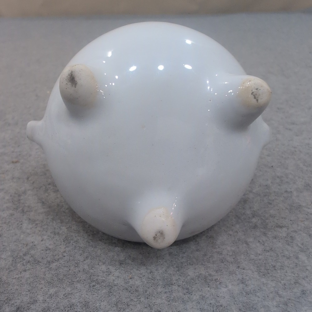 Miniature Porcelain Floral Oil Lamp White Pink Yellow Rose Gold Trim‎ NA308 - Picture 2 of 4